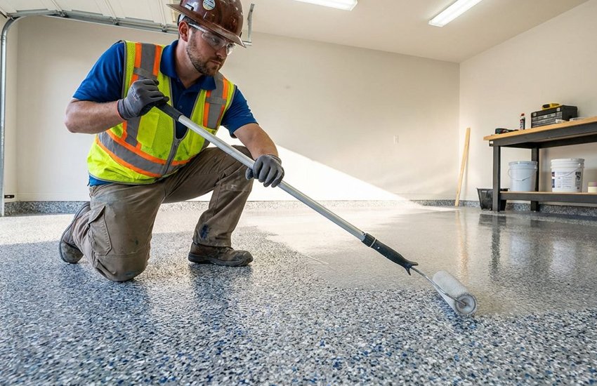 Garage Floor Coating: LU Concrete
