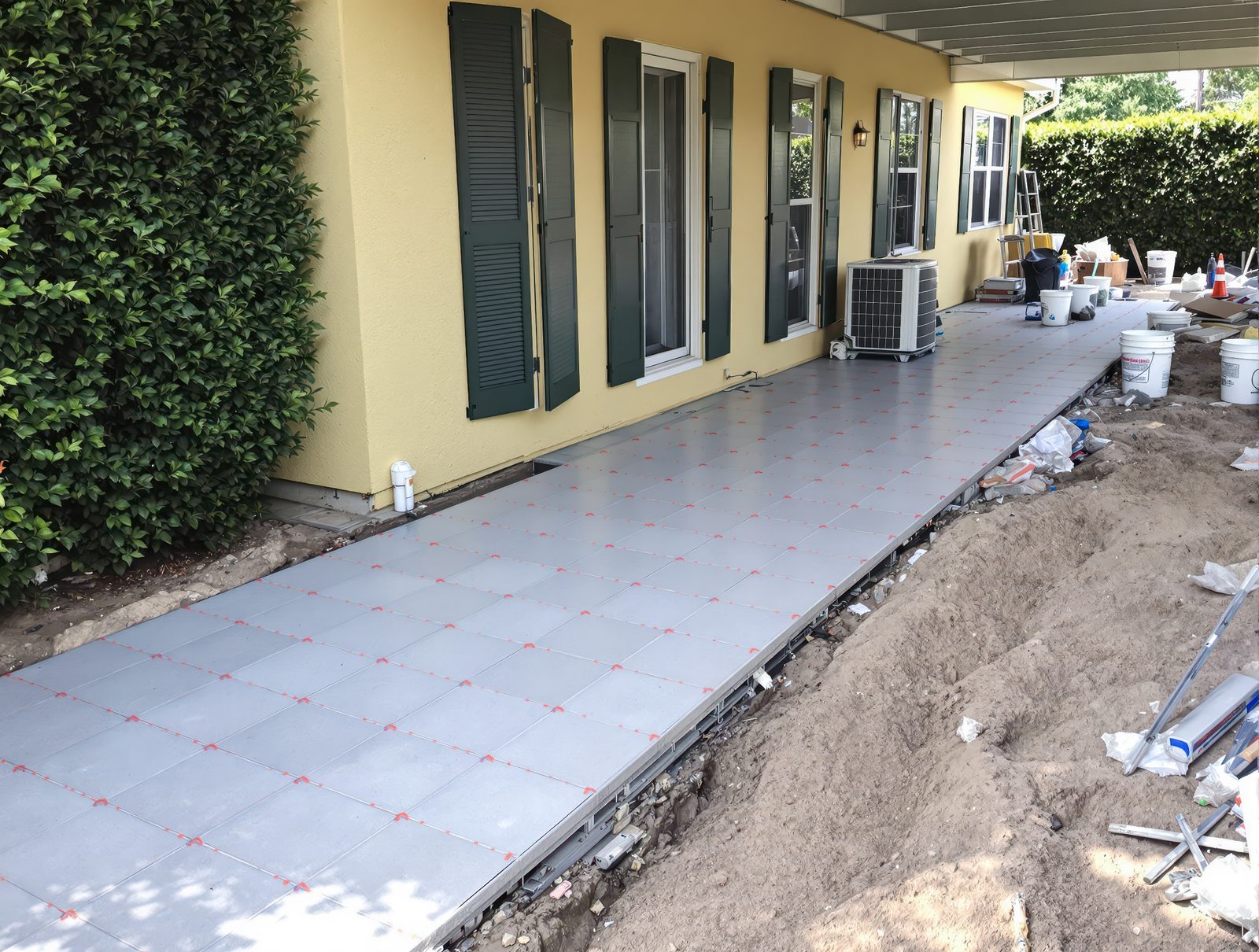 Concrete sidewalk and walkway installed by LU Concrete in Burnsville, MN