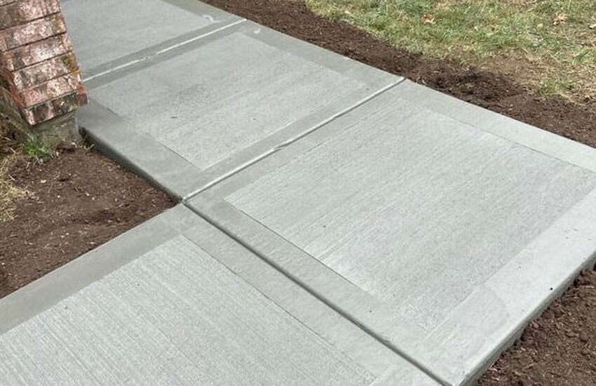Concrete sidewalk and walkway installed by LU Concrete in Cottage Grove, MN